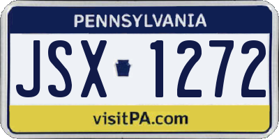 PA license plate JSX1272