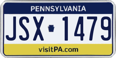 PA license plate JSX1479