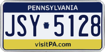 PA license plate JSY5128