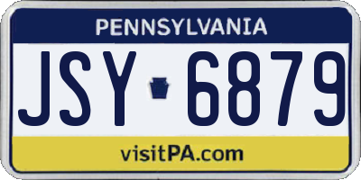 PA license plate JSY6879