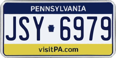 PA license plate JSY6979