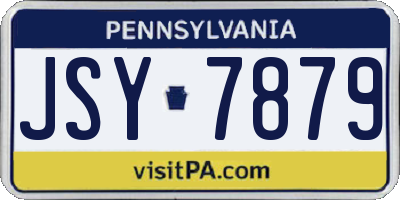 PA license plate JSY7879