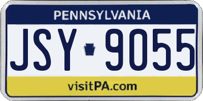 PA license plate JSY9055