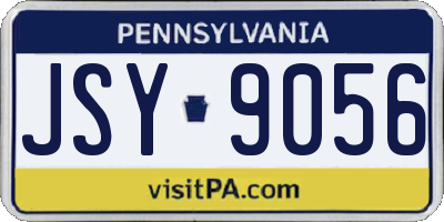 PA license plate JSY9056