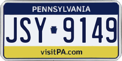 PA license plate JSY9149