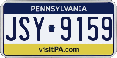PA license plate JSY9159