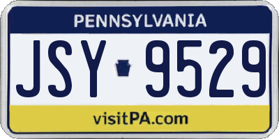 PA license plate JSY9529