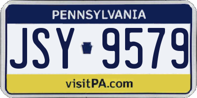 PA license plate JSY9579