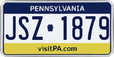 PA license plate JSZ1879