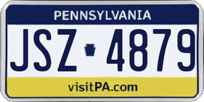 PA license plate JSZ4879