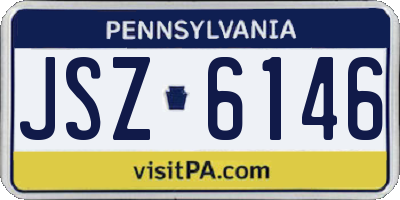 PA license plate JSZ6146