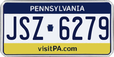 PA license plate JSZ6279