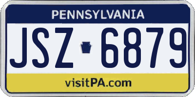 PA license plate JSZ6879