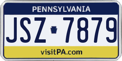 PA license plate JSZ7879