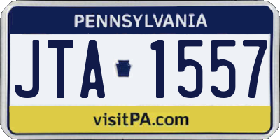 PA license plate JTA1557