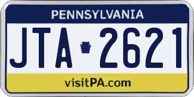 PA license plate JTA2621