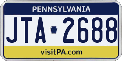 PA license plate JTA2688