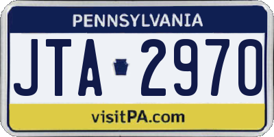 PA license plate JTA2970