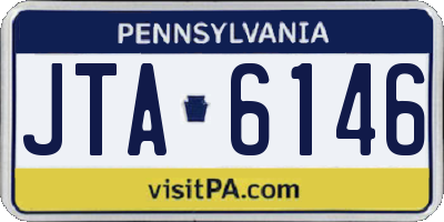 PA license plate JTA6146