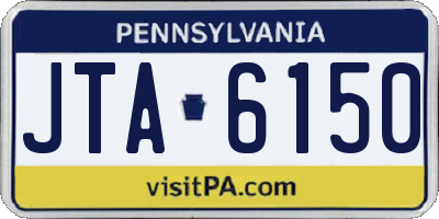 PA license plate JTA6150