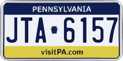 PA license plate JTA6157