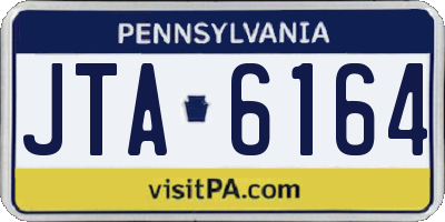 PA license plate JTA6164