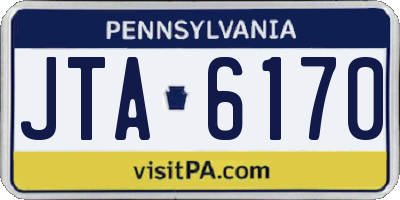 PA license plate JTA6170