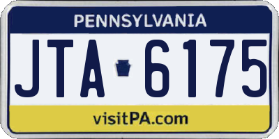PA license plate JTA6175