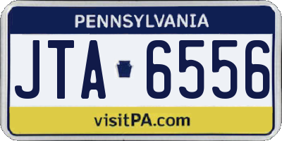 PA license plate JTA6556