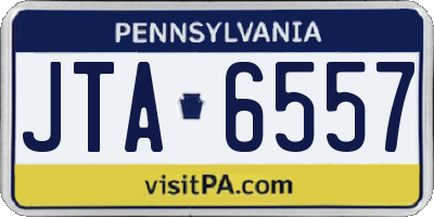 PA license plate JTA6557