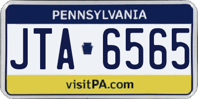 PA license plate JTA6565