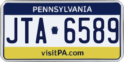 PA license plate JTA6589