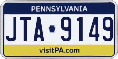 PA license plate JTA9149