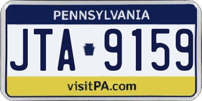 PA license plate JTA9159