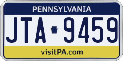 PA license plate JTA9459