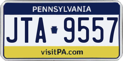 PA license plate JTA9557