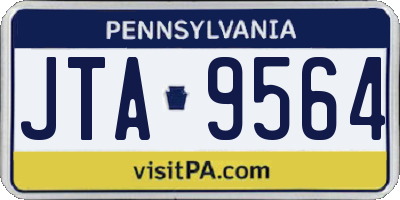 PA license plate JTA9564