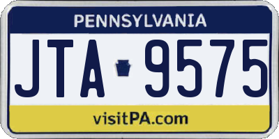 PA license plate JTA9575