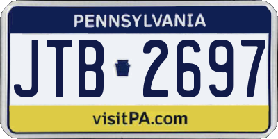 PA license plate JTB2697