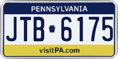 PA license plate JTB6175