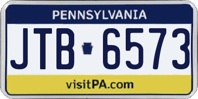 PA license plate JTB6573