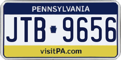 PA license plate JTB9656