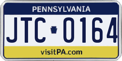 PA license plate JTC0164