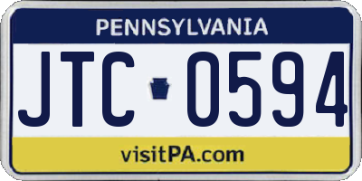 PA license plate JTC0594