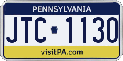 PA license plate JTC1130