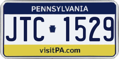 PA license plate JTC1529