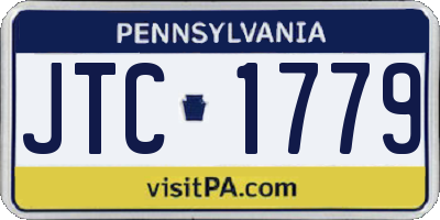 PA license plate JTC1779