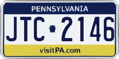 PA license plate JTC2146