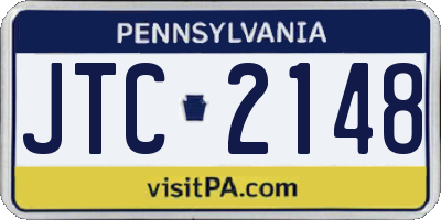 PA license plate JTC2148