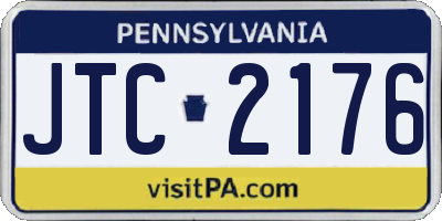 PA license plate JTC2176